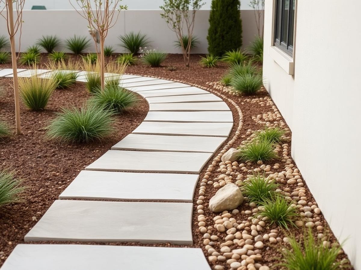Gardens project by Ropak Construction — Garden bed design, clean steel edging, seasonal plantings and irrigation-ready layouts across Montreal.