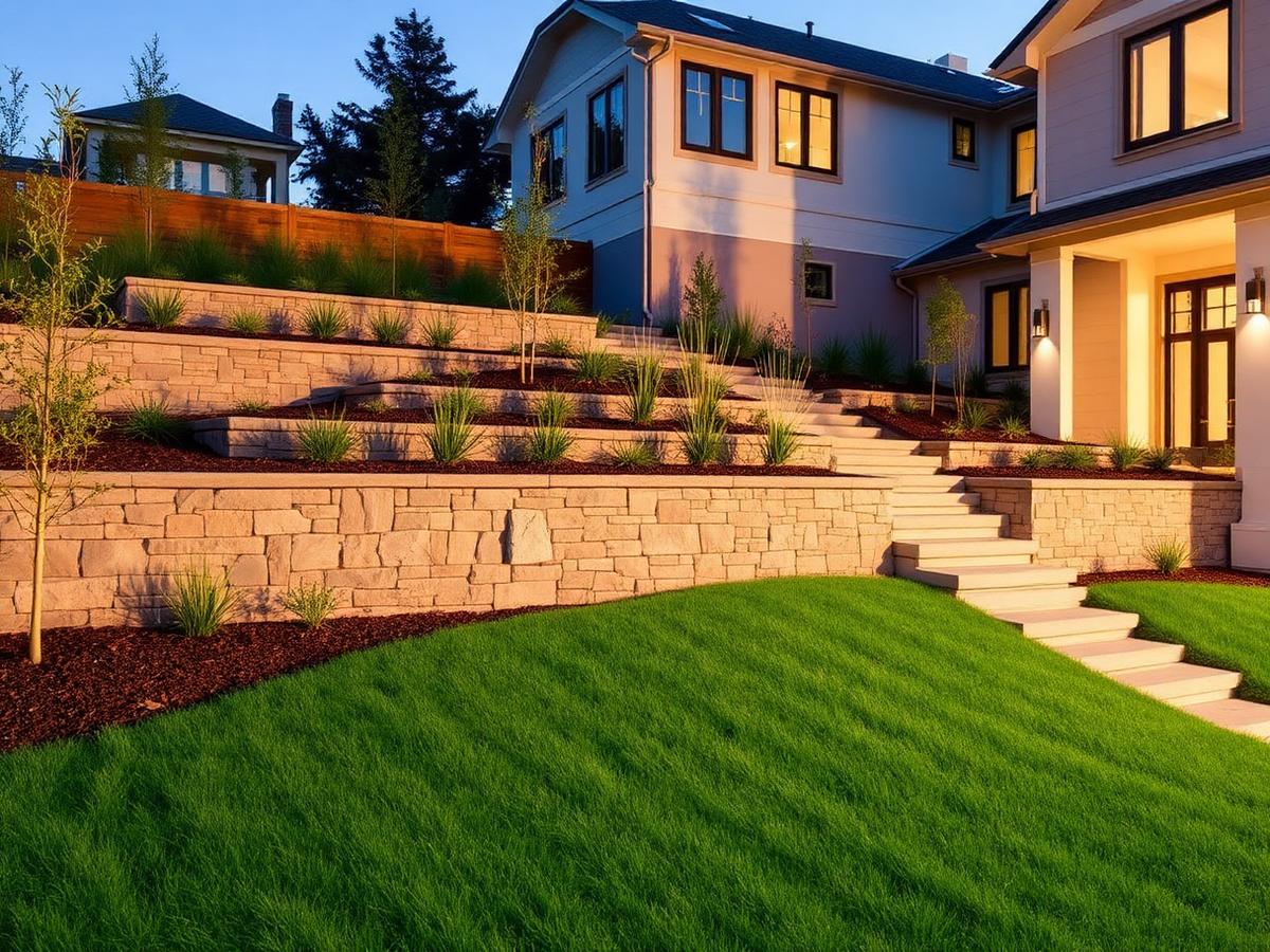 Landscaping project by Ropak Construction — Grading, sod, plantings and complete yard transformations.